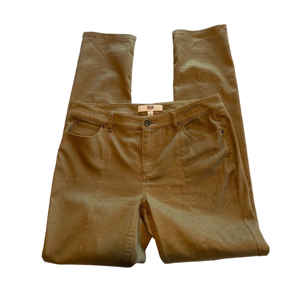 Etcetera Women’s (4) Brown Shimmering Metallic Pants